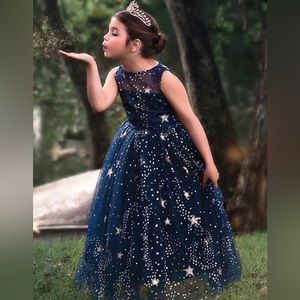 NWOT Trish Scully ANTOINETTE GOWN NAVY